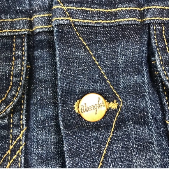 Modcloth x Wrangler Dependable Denim Vest 2X Dark Wash Cowgirl Western Casual - Picture 6 of 8